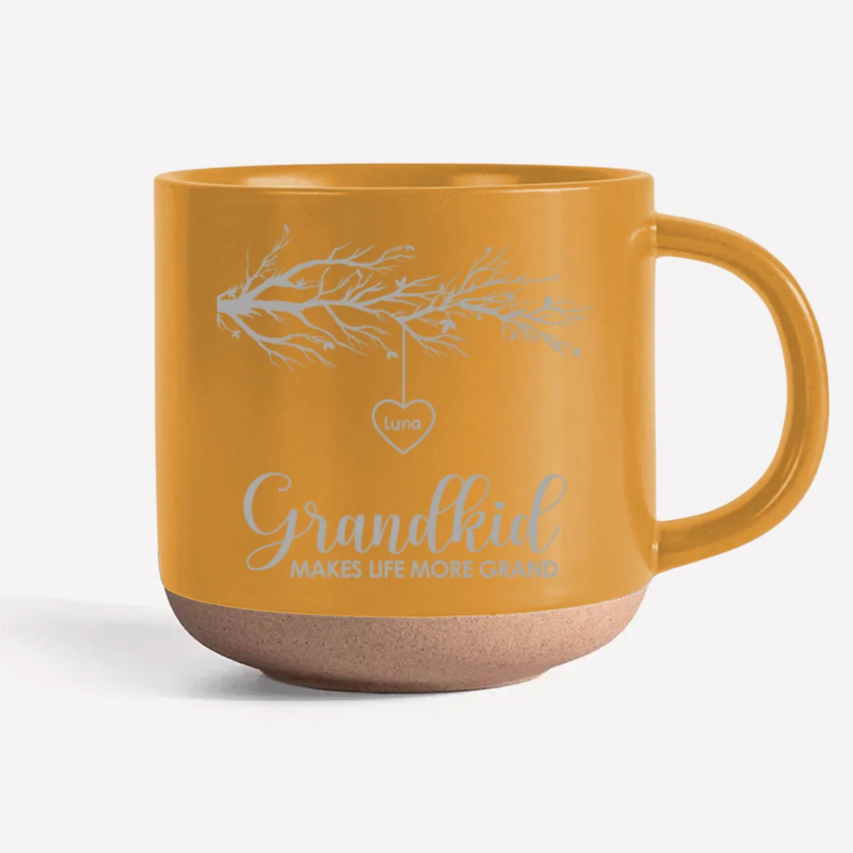 Grandkids Make Life More Grand - Personalized Custom Engraved Pottery Mug - Image 8