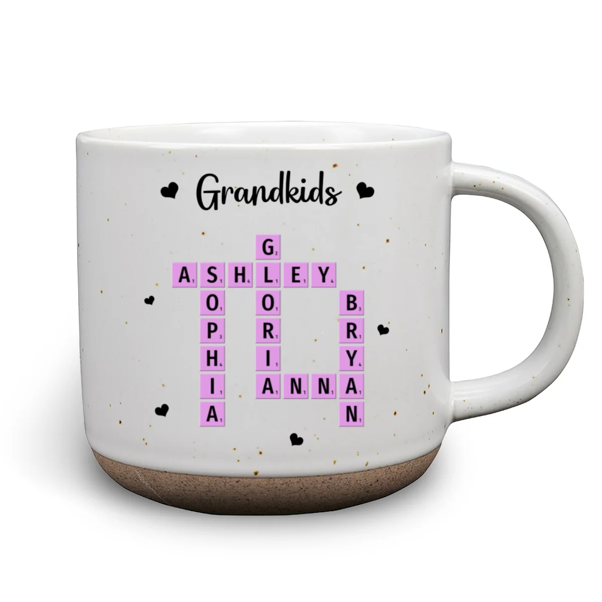 Grandkids Make Life More Grand - Personalized Custom Pottery Mug - Image 7