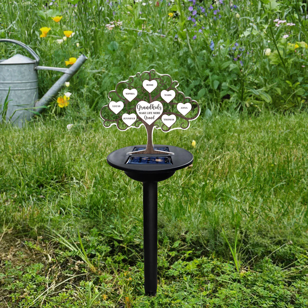 Grandkids Make Life More Grand - Personalized Custom Solar Light - Image 4