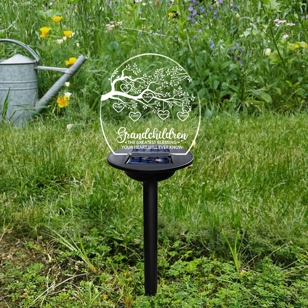 Grandkids Make Life More Grand - Personalized Custom Solar Light - Image 5