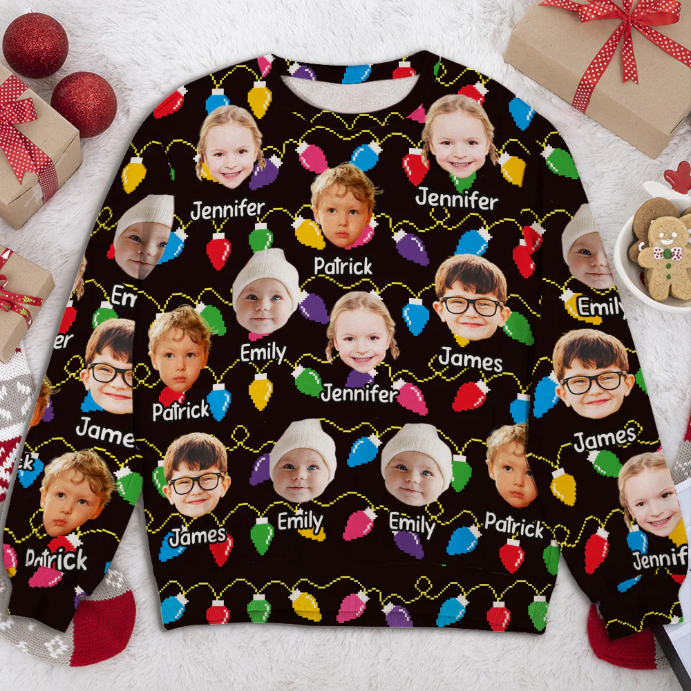Grandkids Silly Xmas - Personalized Custom All-Over-Print Sweatshirt