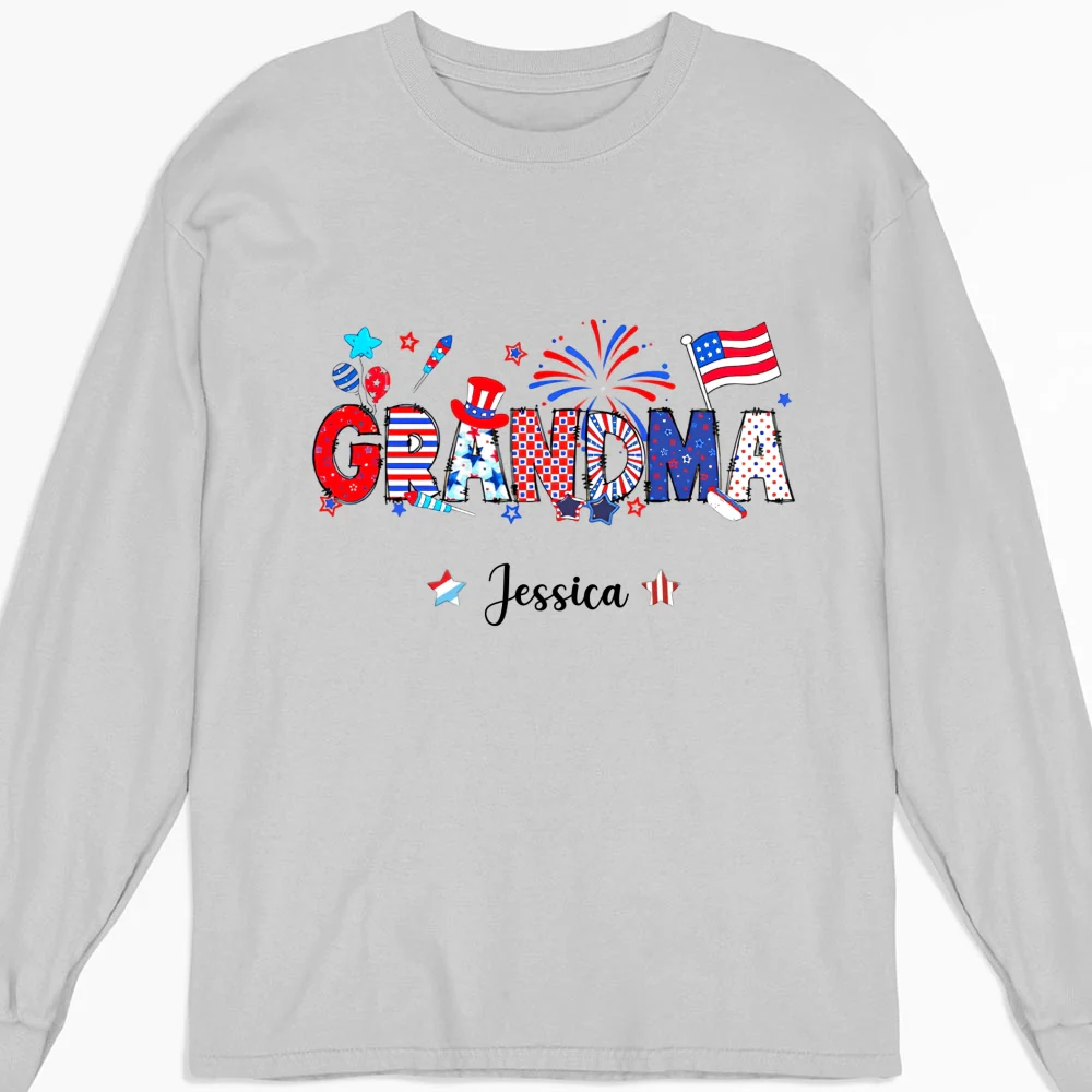 Grandma 4th Of July - Personalized Custom Shirt - Image 14