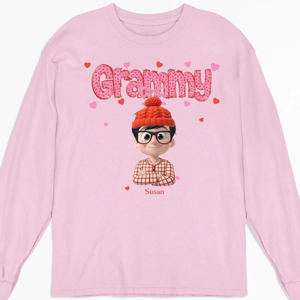 Grandma And Grandbabies Holiday - Personalized Custom Shirt - Image 16