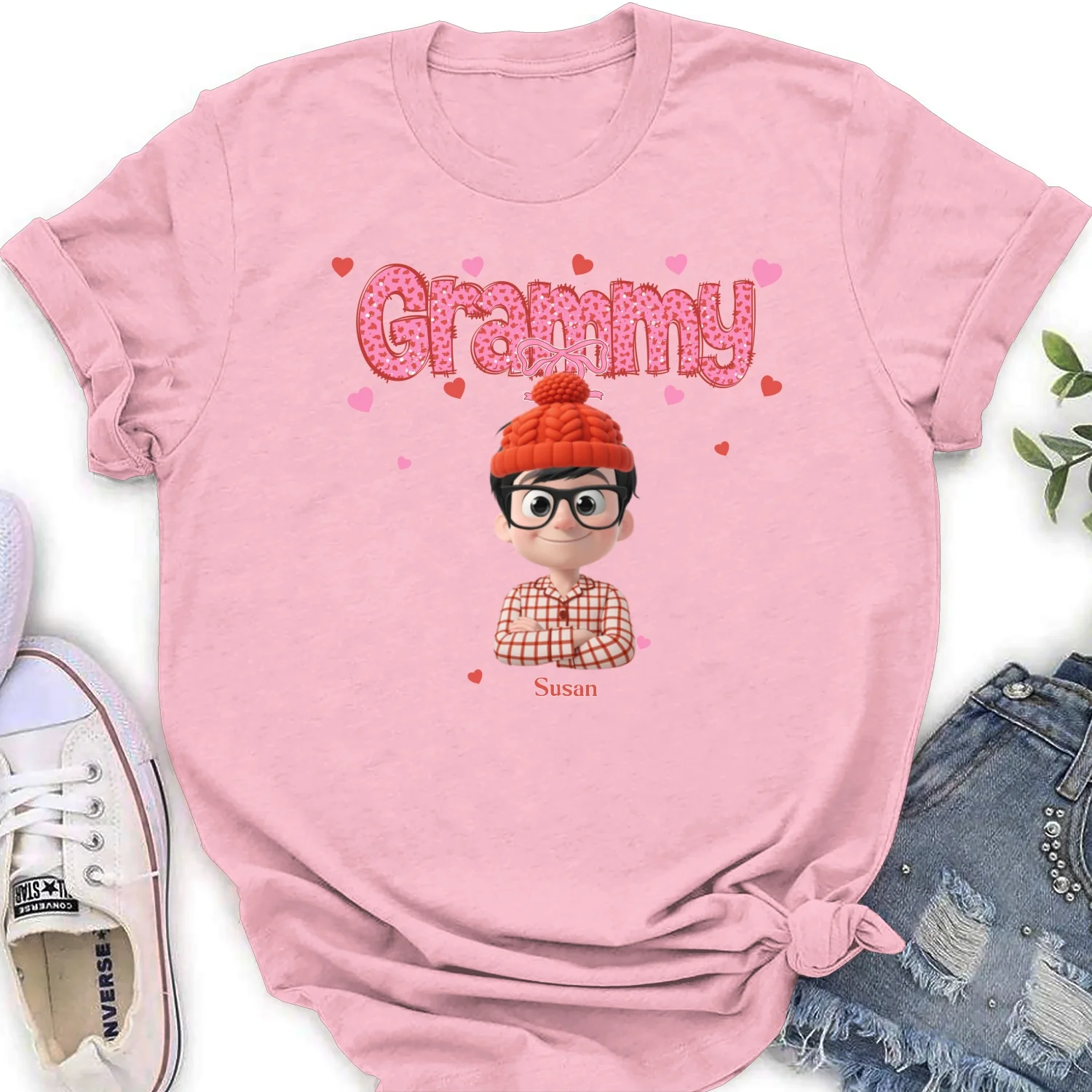 Grandma And Grandbabies Holiday - Personalized Custom Shirt - Image 22