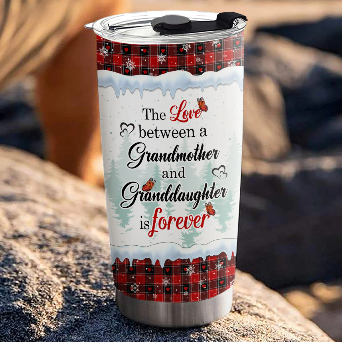 Grandma And Granddaughter - Personalized Custom Tumbler - Image 4
