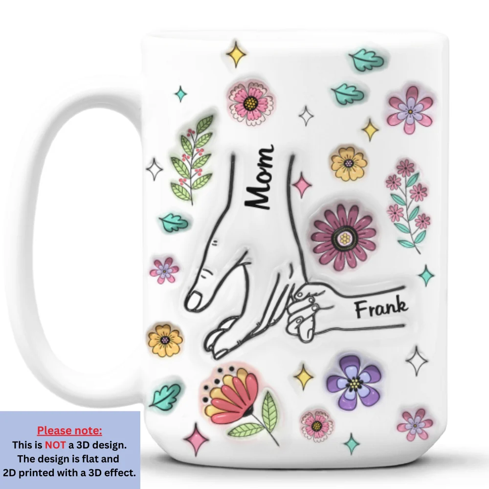 Grandma And Grandkids - Personalized Custom 3D Inflated Effect Mug - Image 8