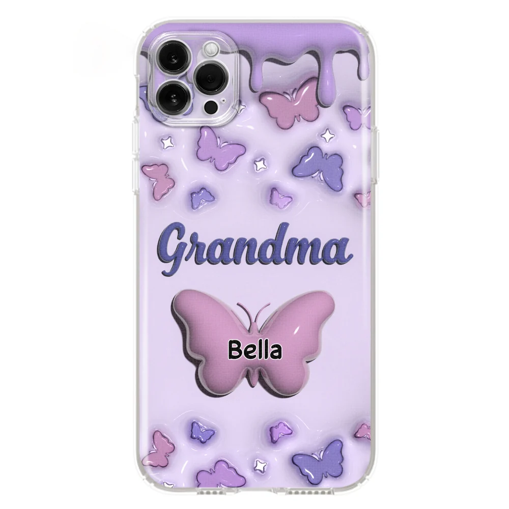 Grandma And Grandkids - Personalized Custom 3D Inflated Effect Phone Case - Image 14