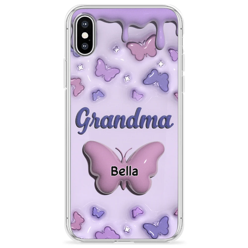 Grandma And Grandkids - Personalized Custom 3D Inflated Effect Phone Case - Image 24