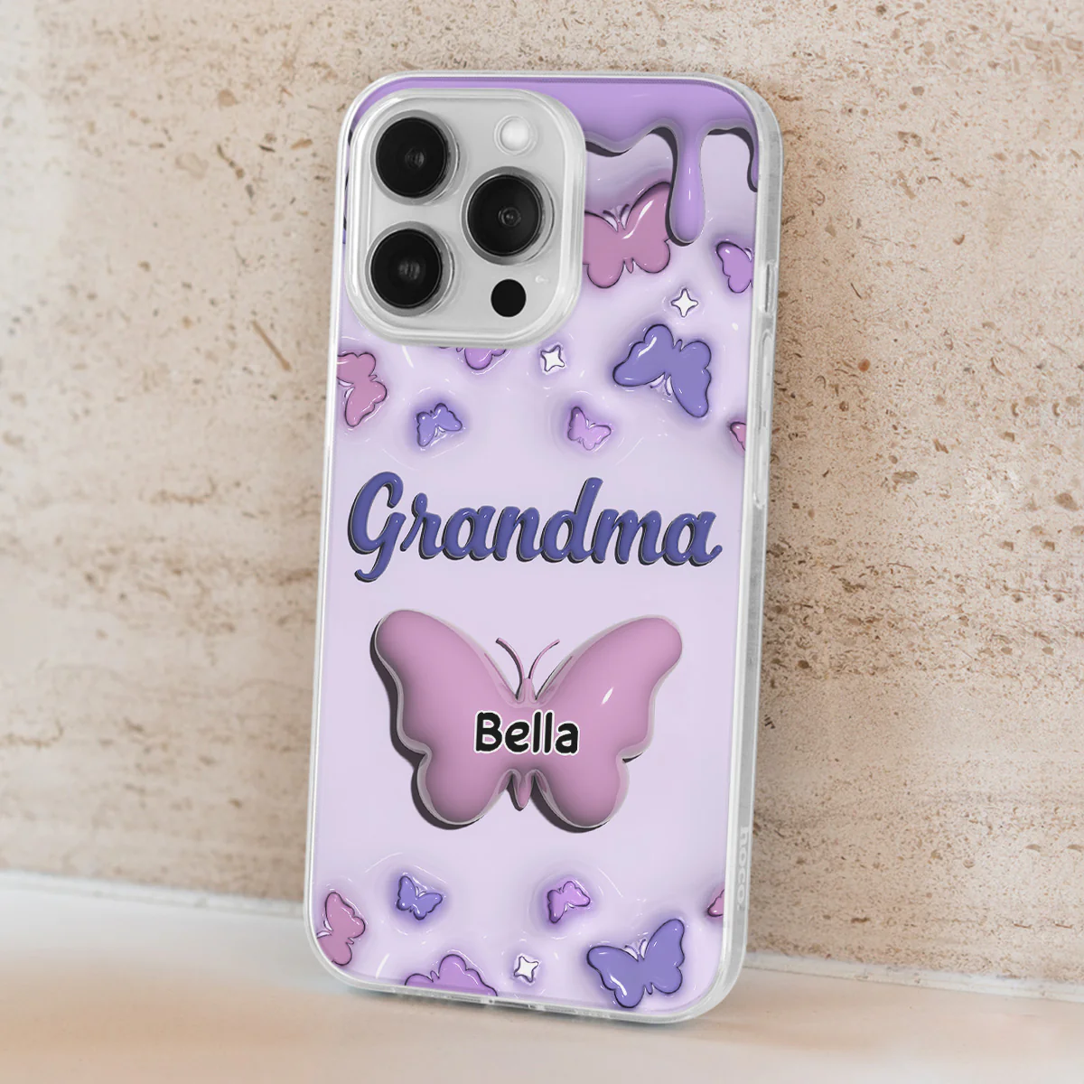 Grandma And Grandkids - Personalized Custom 3D Inflated Effect Phone Case - Image 4