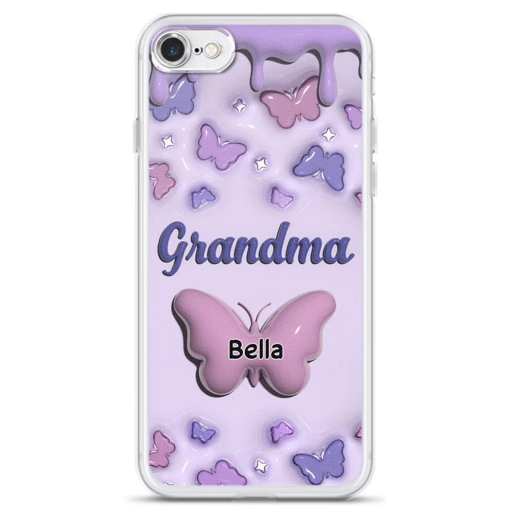 Grandma And Grandkids - Personalized Custom 3D Inflated Effect Phone Case - Image 5