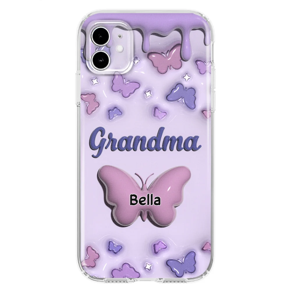 Grandma And Grandkids - Personalized Custom 3D Inflated Effect Phone Case - Image 7