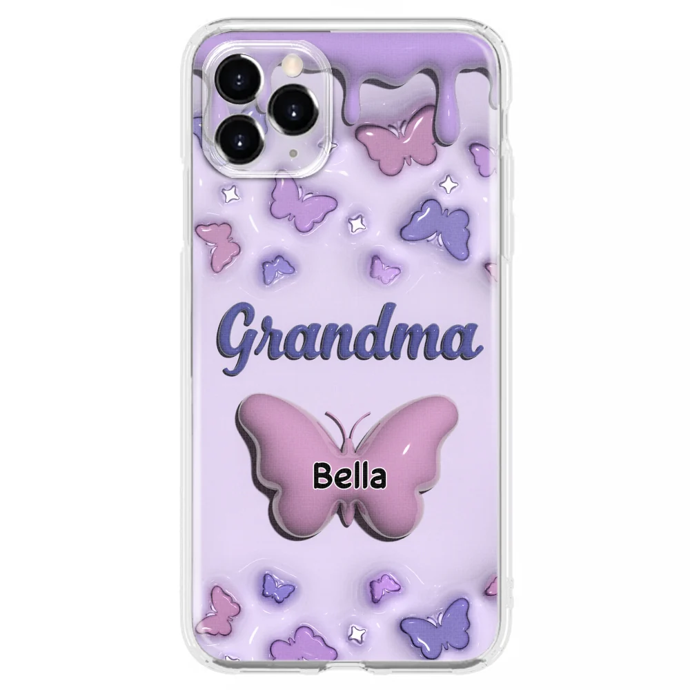Grandma And Grandkids - Personalized Custom 3D Inflated Effect Phone Case - Image 9