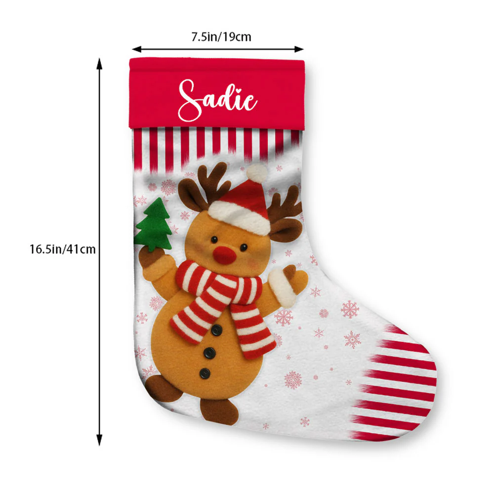 Grandma And Grandkids - Personalized Custom Christmas Stocking - Image 6