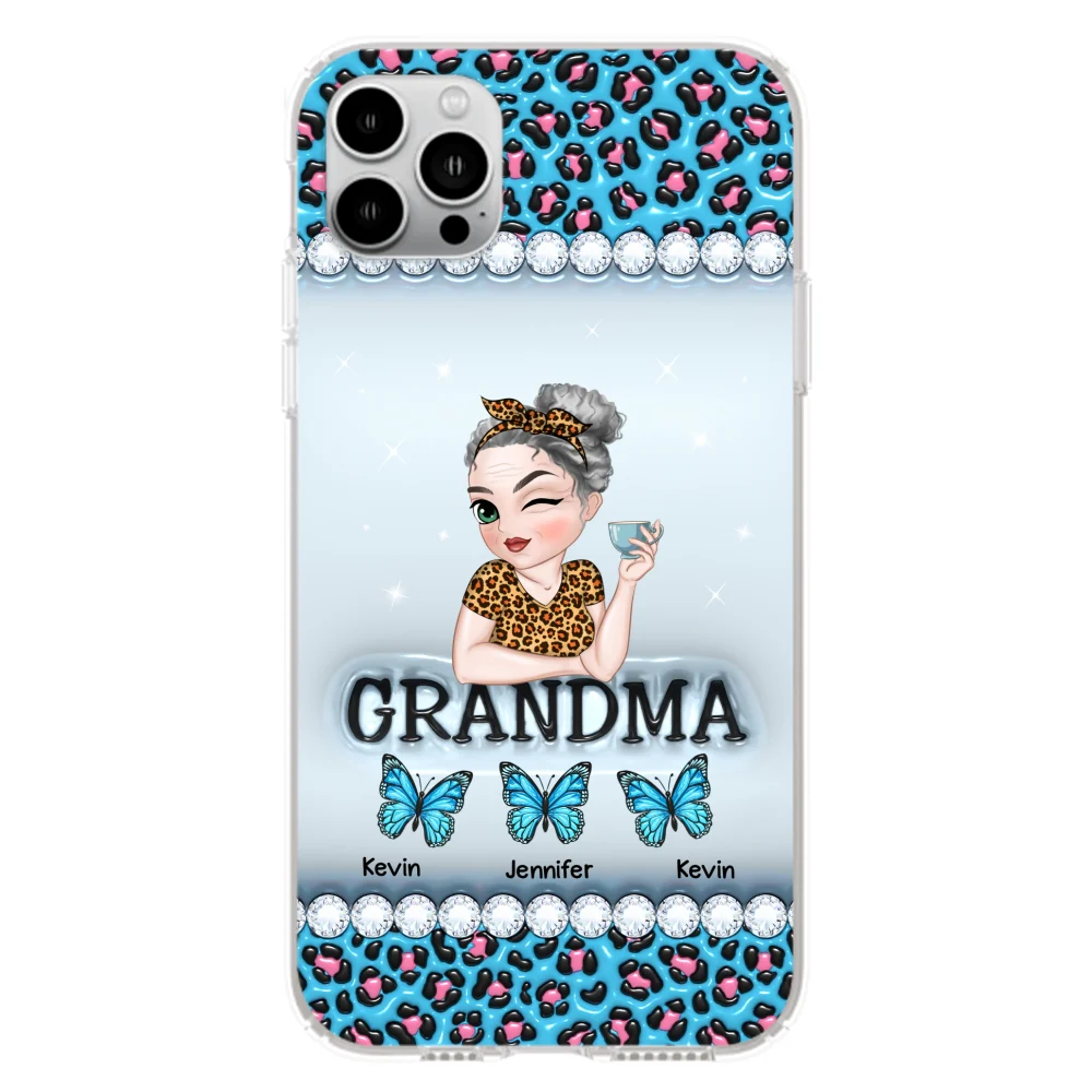 Grandma And Kids - Personalized Custom 3D Inflated Effect Phone Case - Image 15