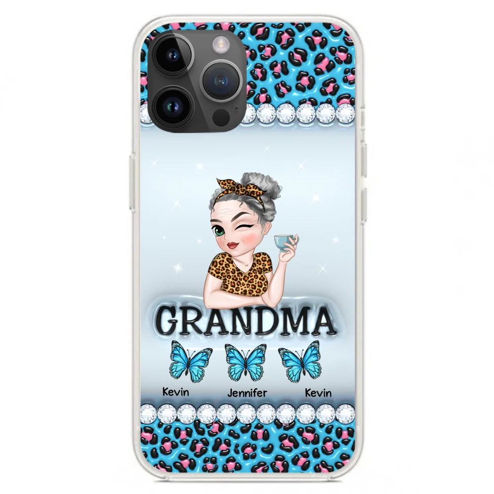 Grandma And Kids - Personalized Custom 3D Inflated Effect Phone Case - Image 18