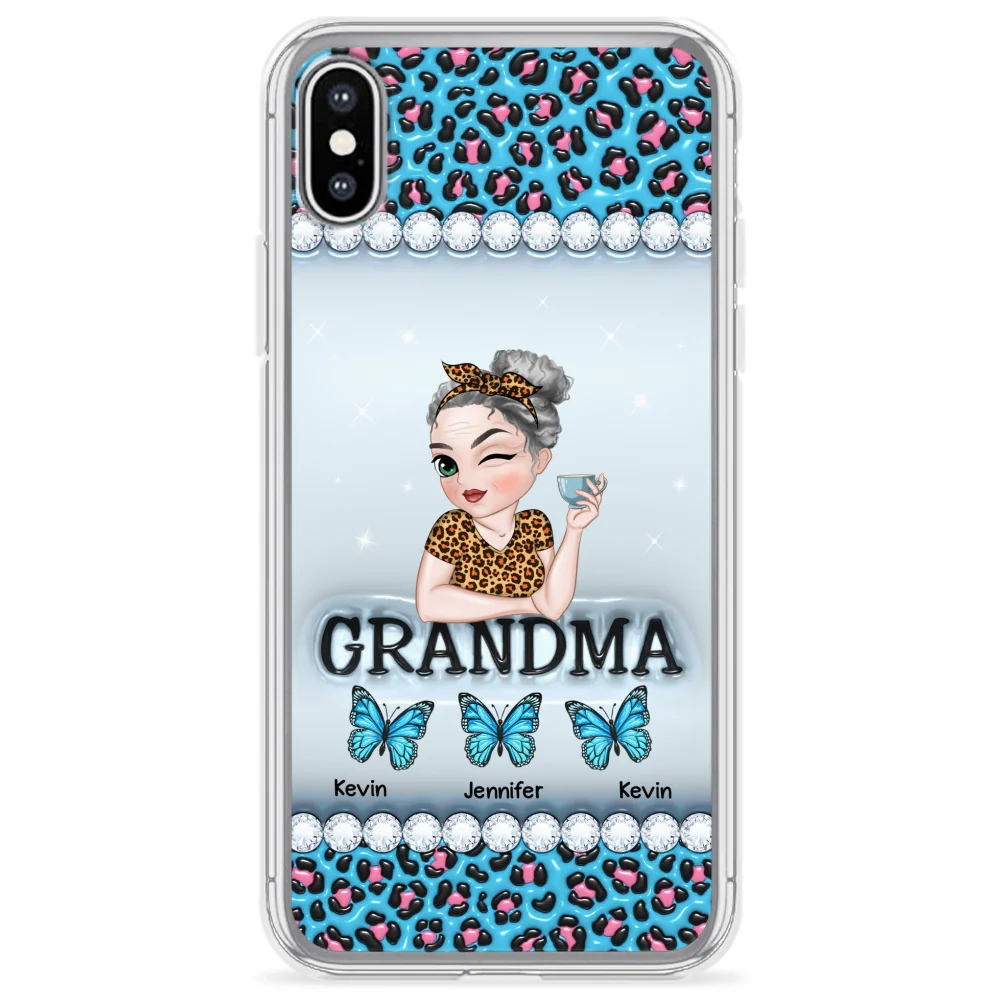 Grandma And Kids - Personalized Custom 3D Inflated Effect Phone Case - Image 24