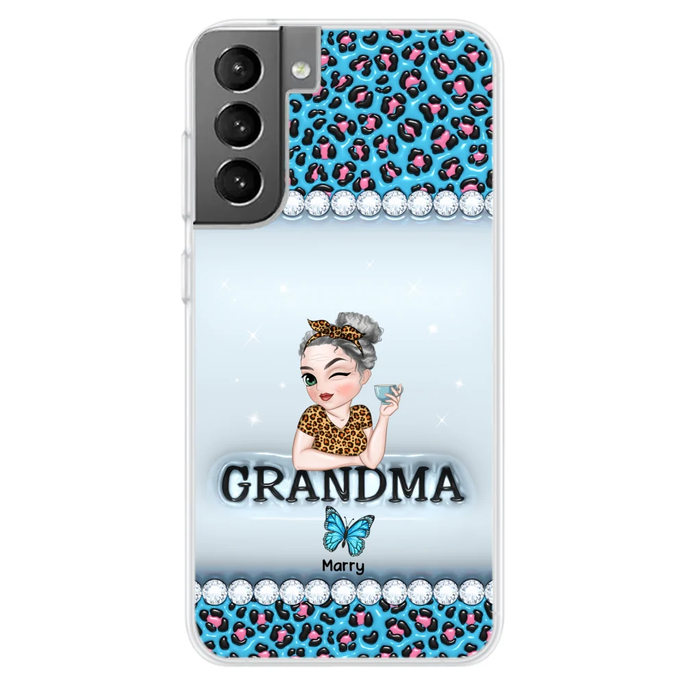 Grandma And Kids - Personalized Custom 3D Inflated Effect Phone Case - Image 25