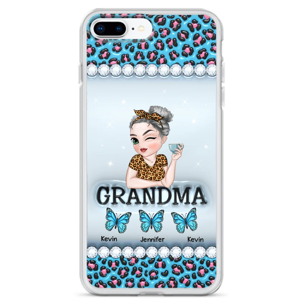 Grandma And Kids - Personalized Custom 3D Inflated Effect Phone Case - Image 6