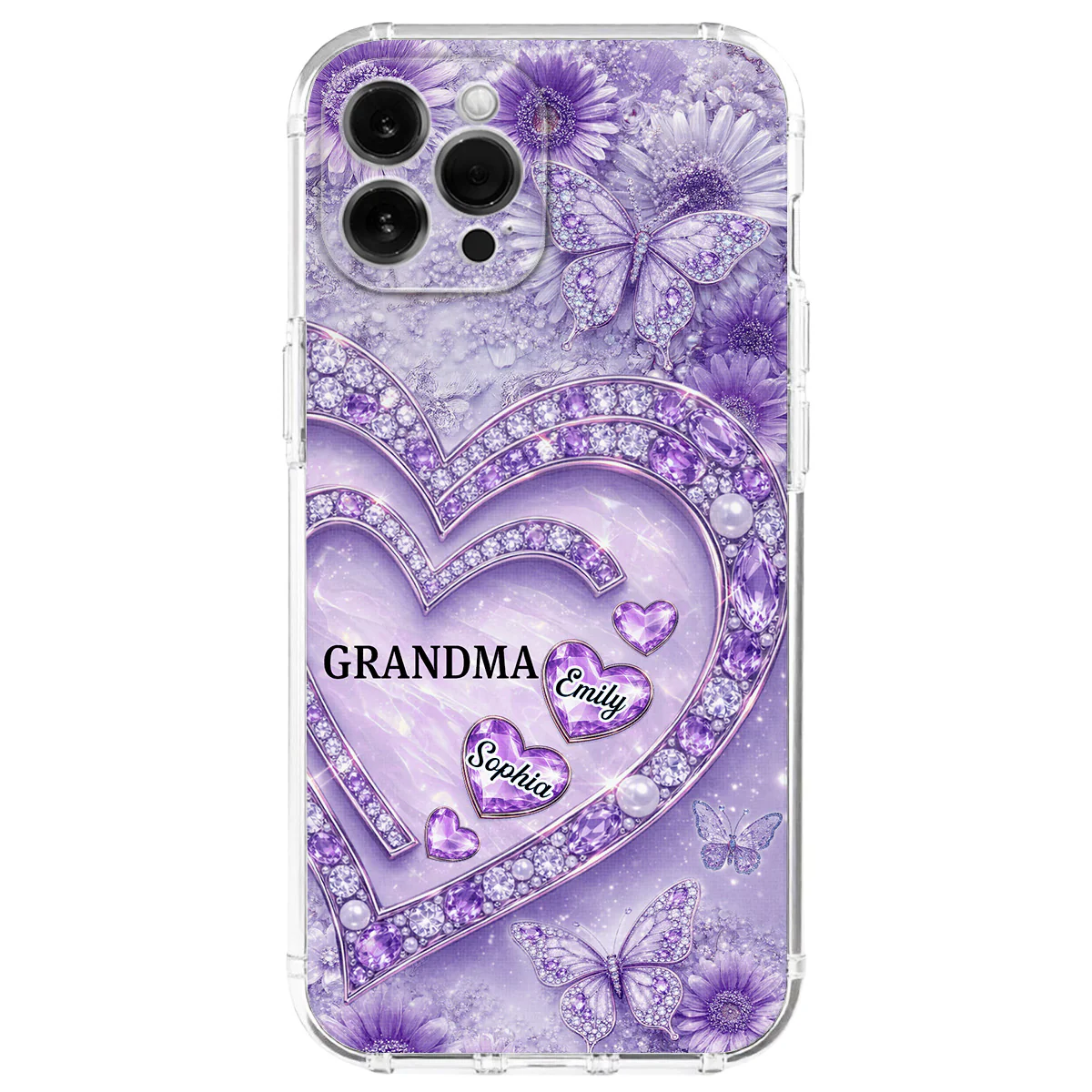 Grandma And Lovely Grandkids - Personalized Custom 3D Effect Phone Case