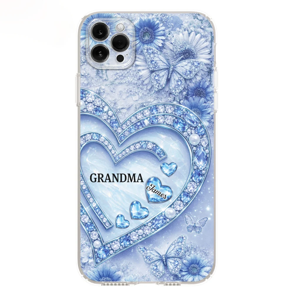 Grandma And Lovely Grandkids - Personalized Custom 3D Effect Phone Case - Image 12