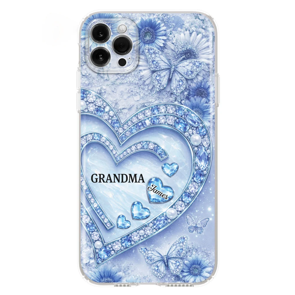 Grandma And Lovely Grandkids - Personalized Custom 3D Effect Phone Case - Image 15