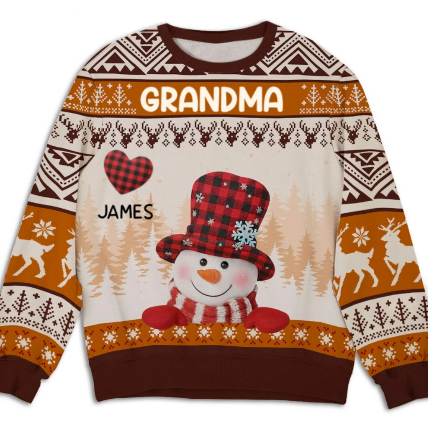 Grandma Belongs - Personalized Custom All-Over-Print Sweatshirt - Image 6
