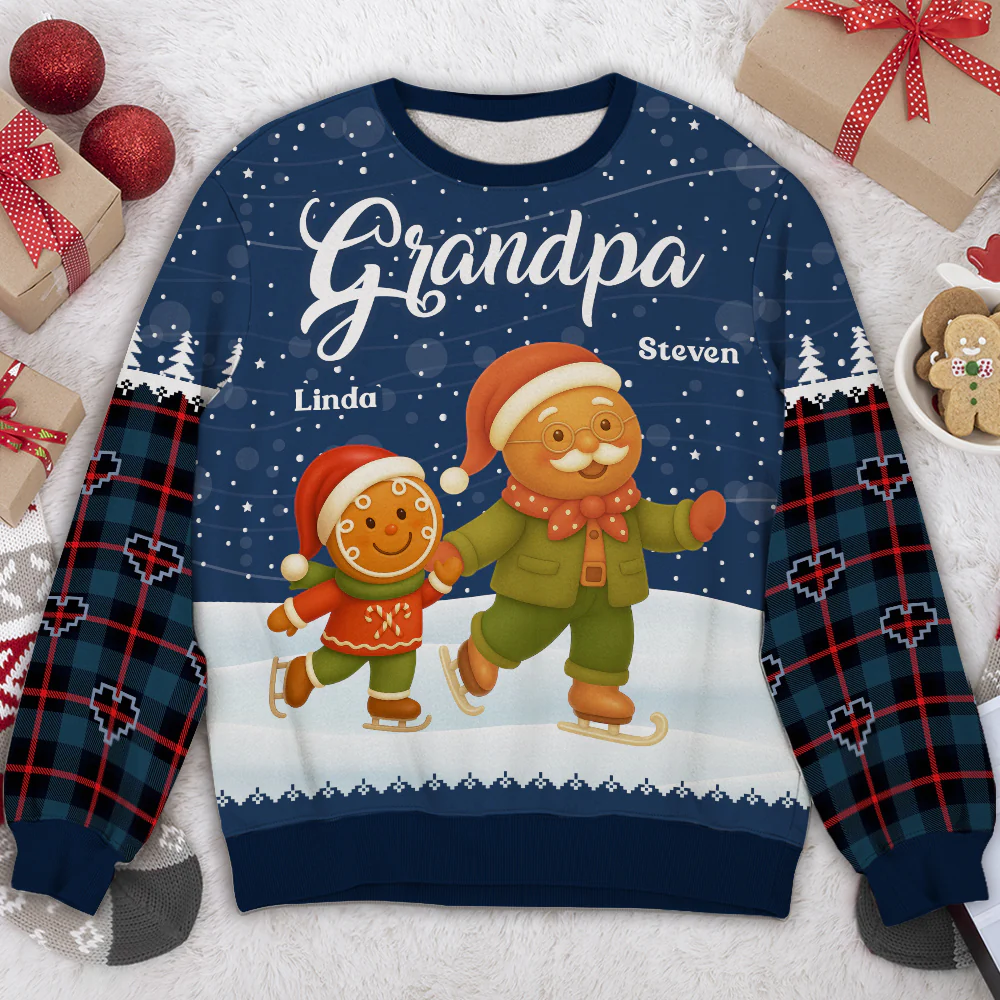 Grandma Belongs To Cookies - Personalized Custom All-Over-Print Sweatshirt - Image 4