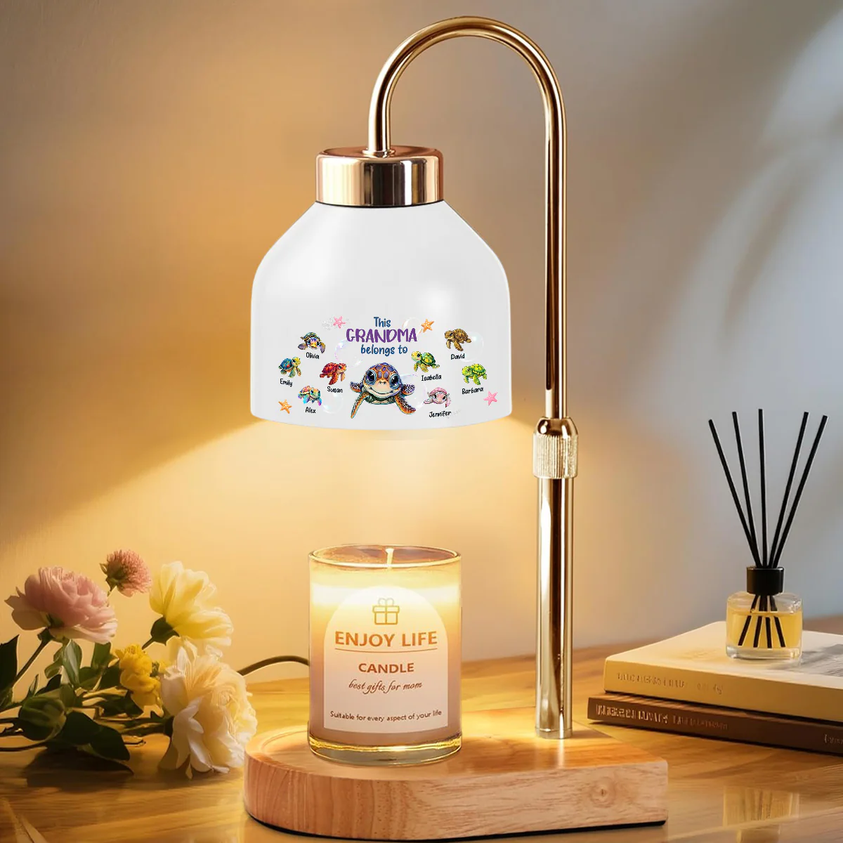 Grandma Belongs To - Personalized Custom Candle Warmer Lamp - Image 3