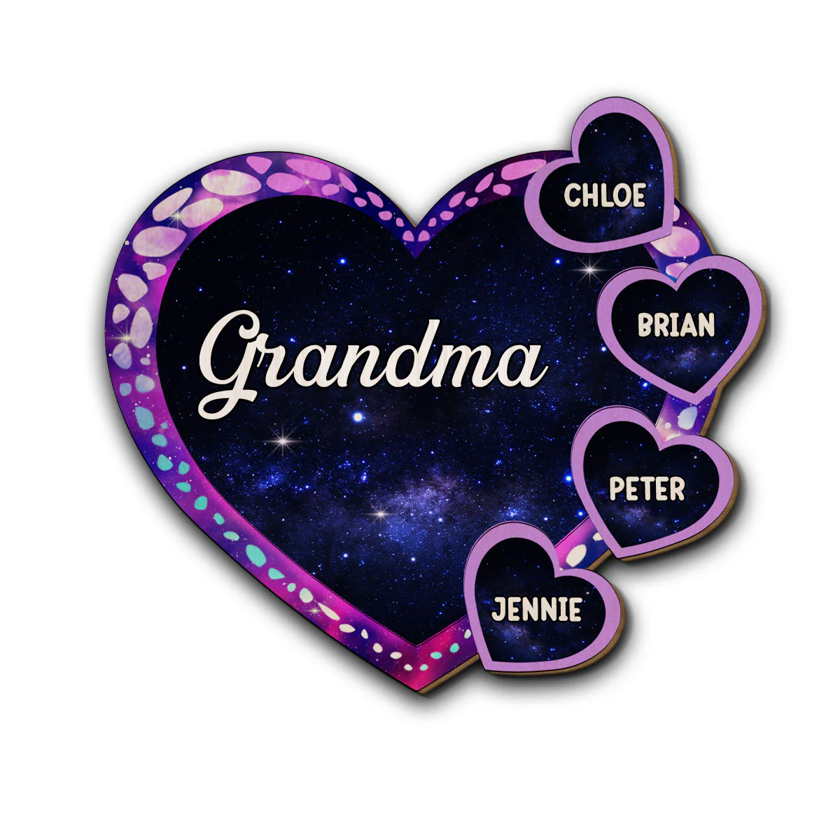 Grandma Belongs To - Personalized Custom Car Visor Clip - Image 4