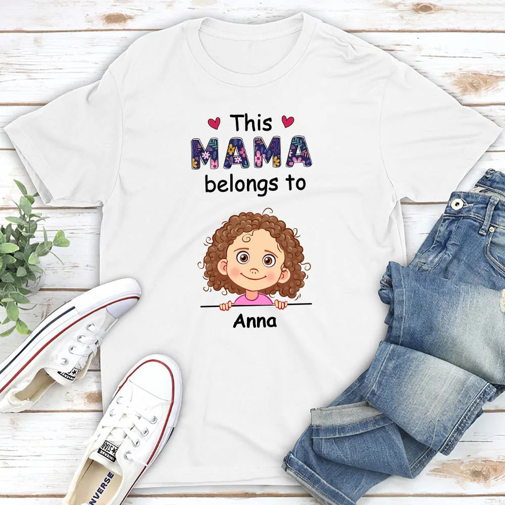 Grandma Belongs To - Personalized Custom Unisex T-shirt - Image 2