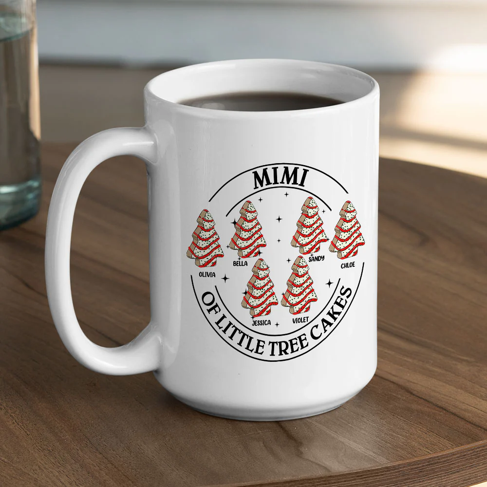 Grandma Christmas Cake - Personalized Custom Mug - Image 4