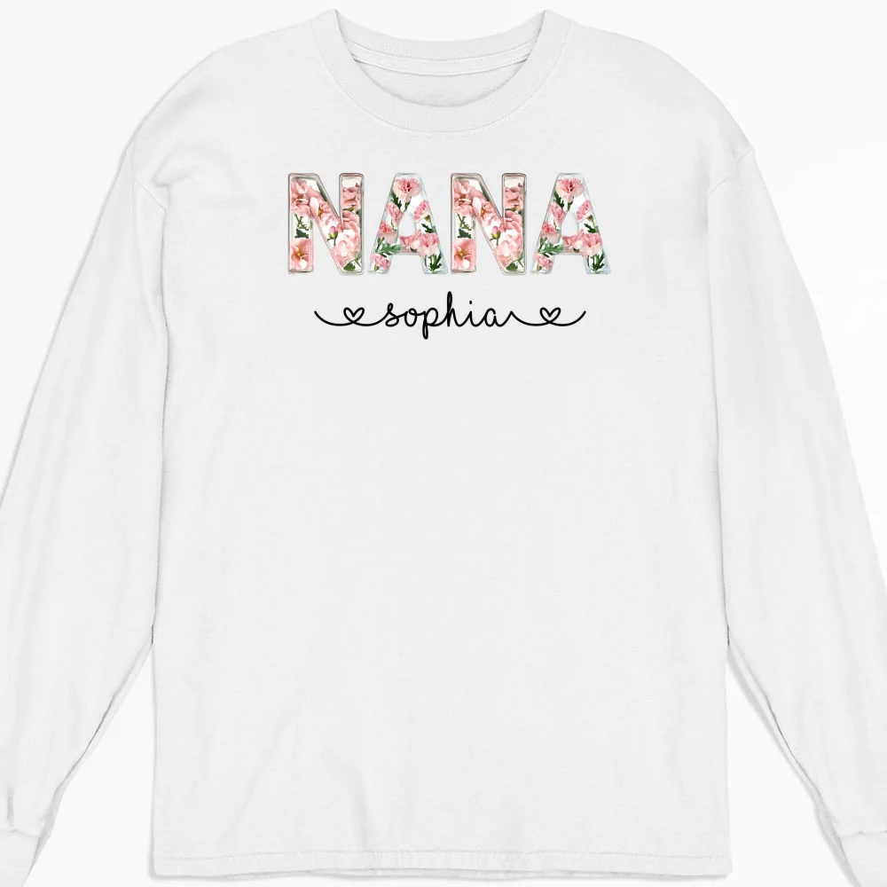 Grandma Custom Birth Month Flower - Personalized Custom Shirt - Image 11