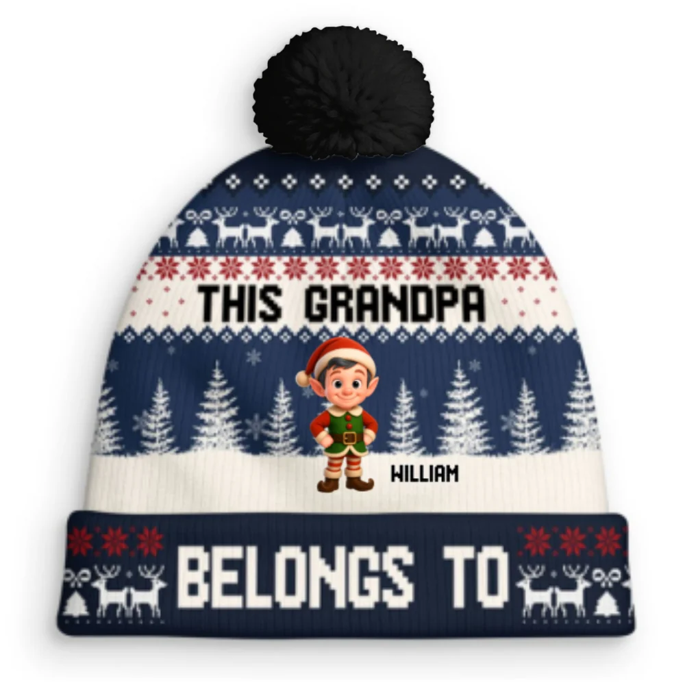 Grandma Elves - Personalized Custom Bobble Beanie Hat - Image 6