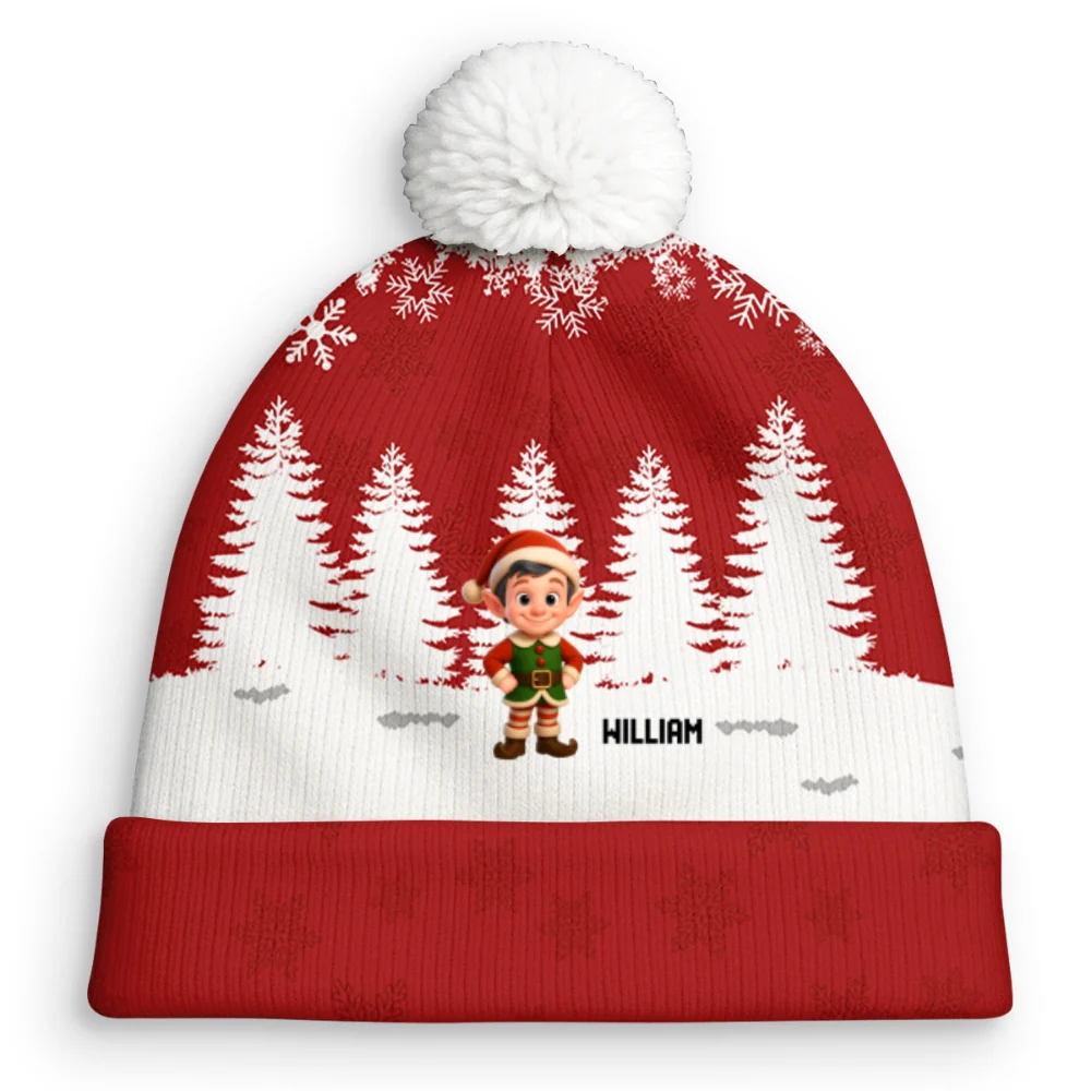 Grandma Elves - Personalized Custom Bobble Beanie Hat - Image 7