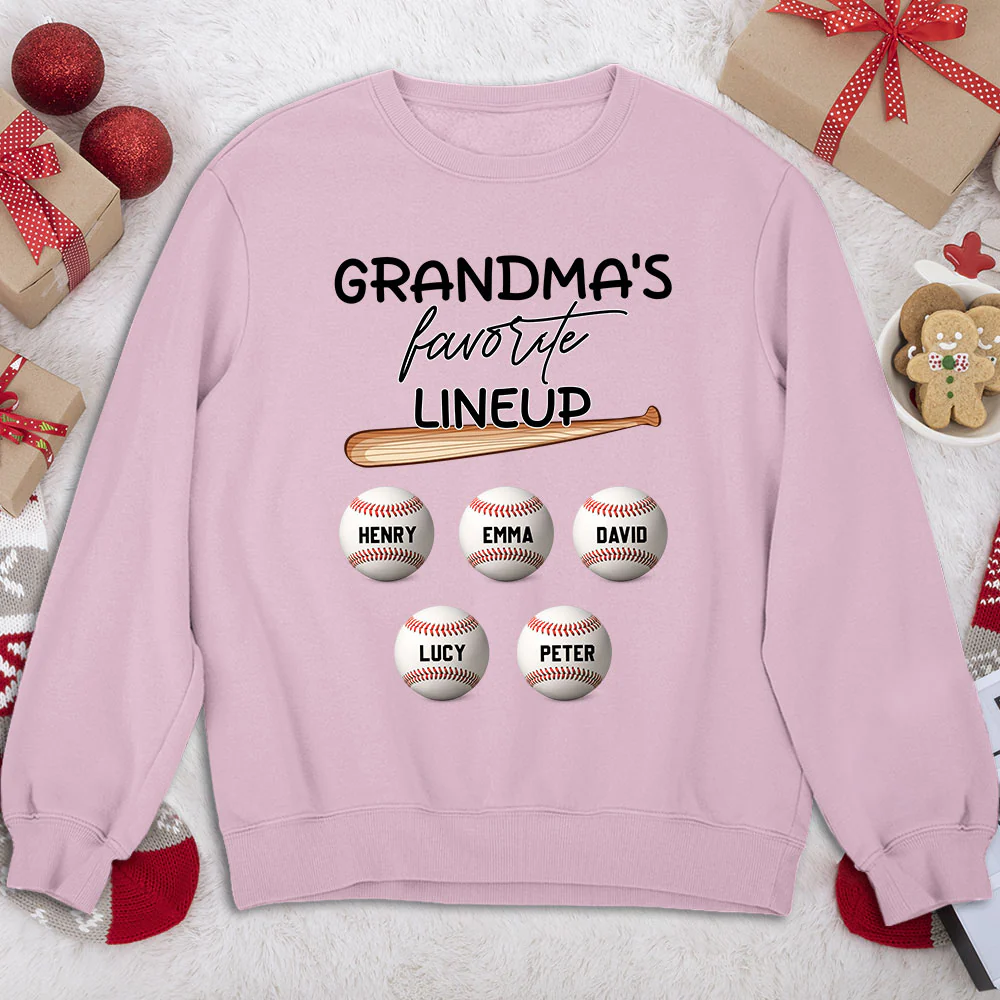 Grandma Favorite Lineup - Personalized Custom Shirt - Image 12
