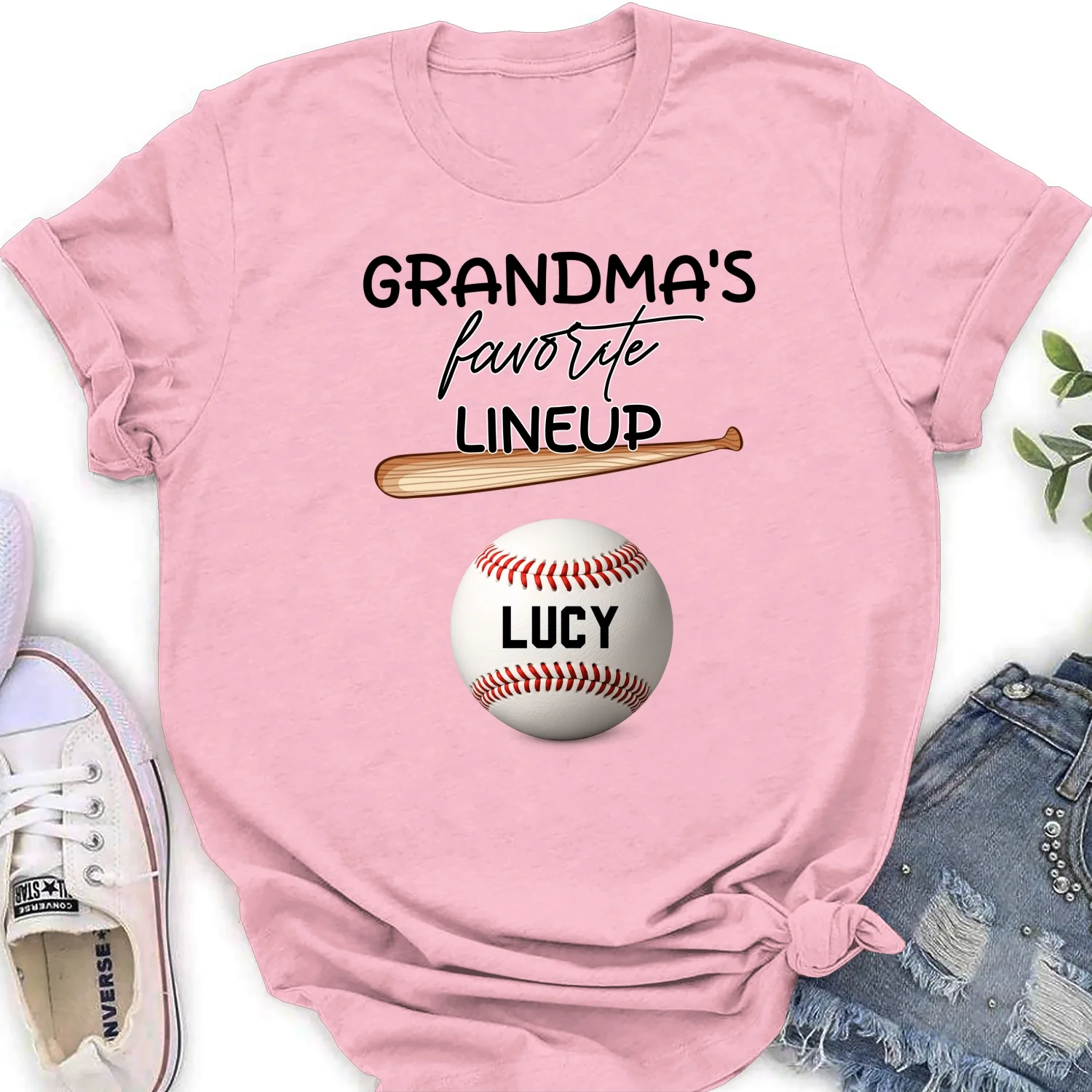 Grandma Favorite Lineup - Personalized Custom Shirt - Image 19