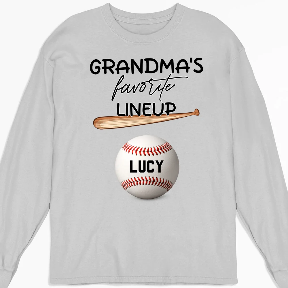 Grandma Favorite Lineup - Personalized Custom Shirt - Image 23