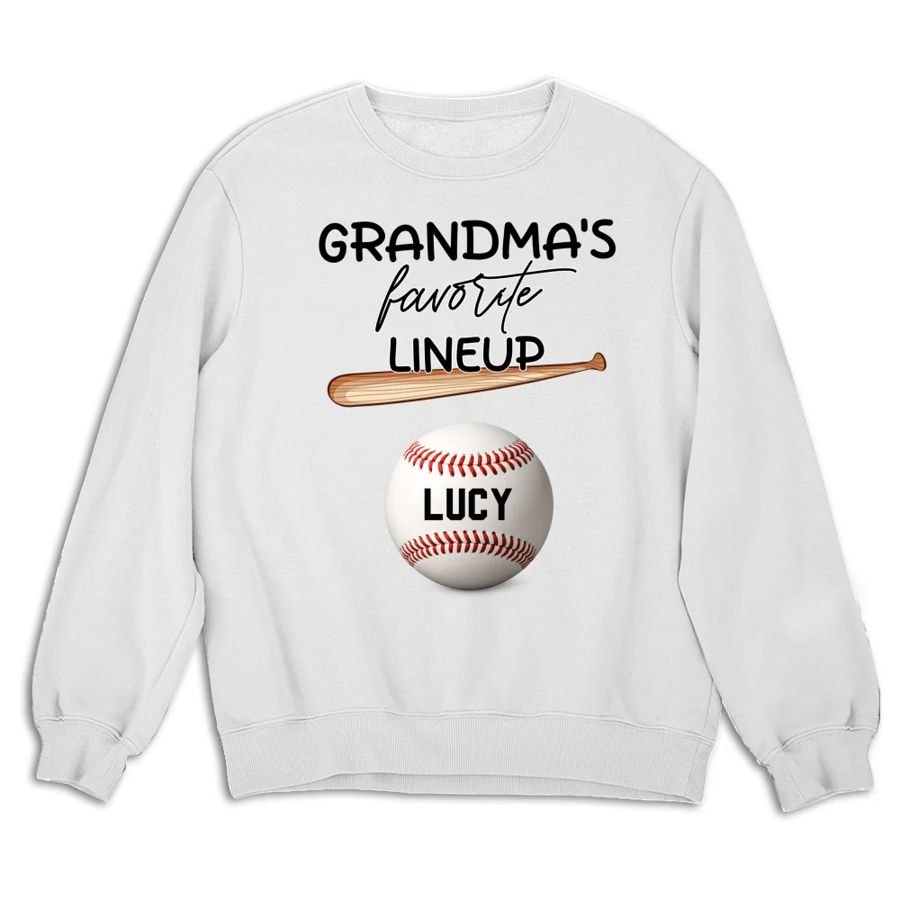 Grandma Favorite Lineup - Personalized Custom Shirt - Image 25