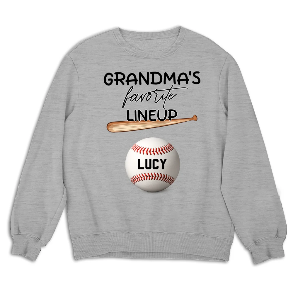 Grandma Favorite Lineup - Personalized Custom Shirt - Image 26