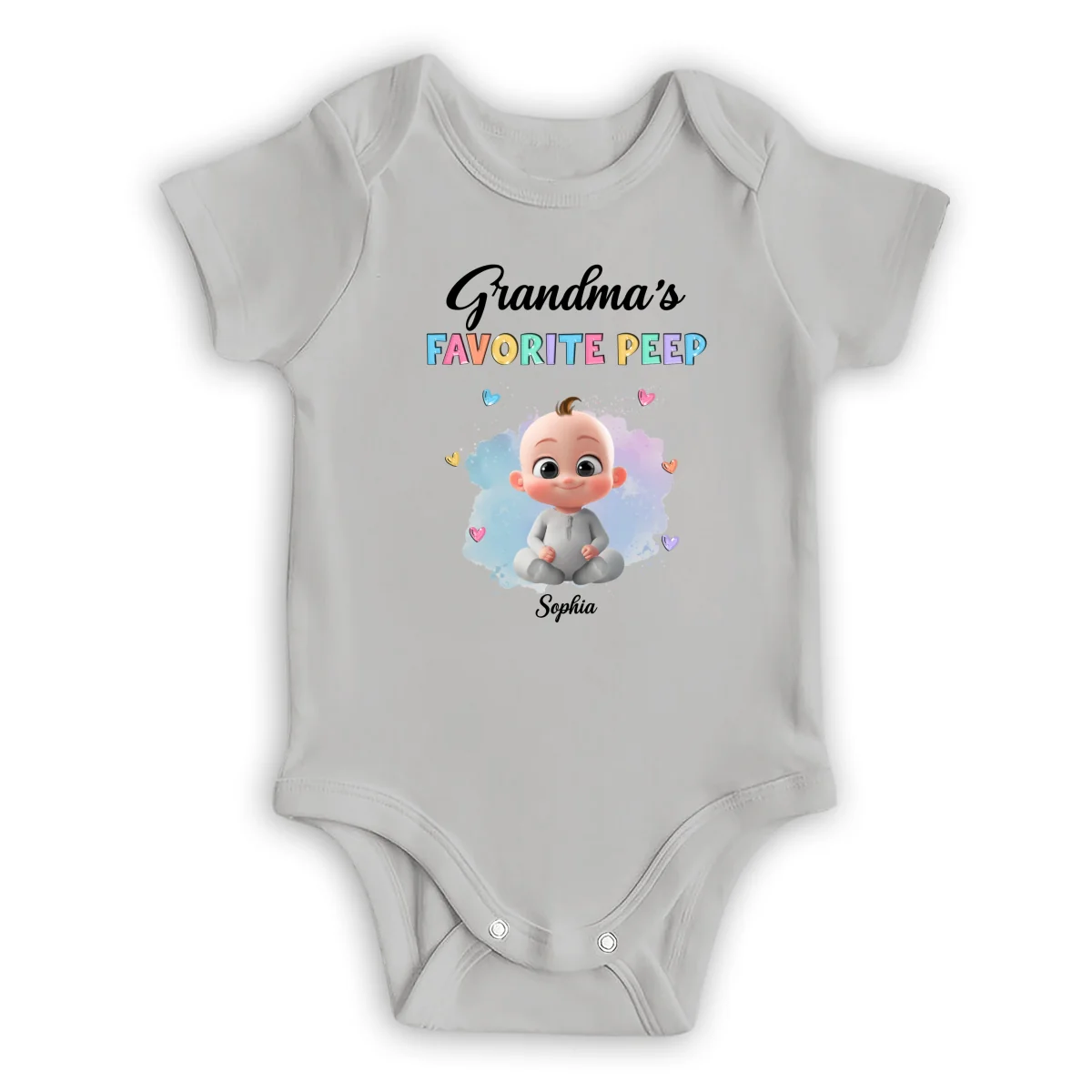 Grandma Favorite Peep - Personalized Custom Baby Onesie - Image 8