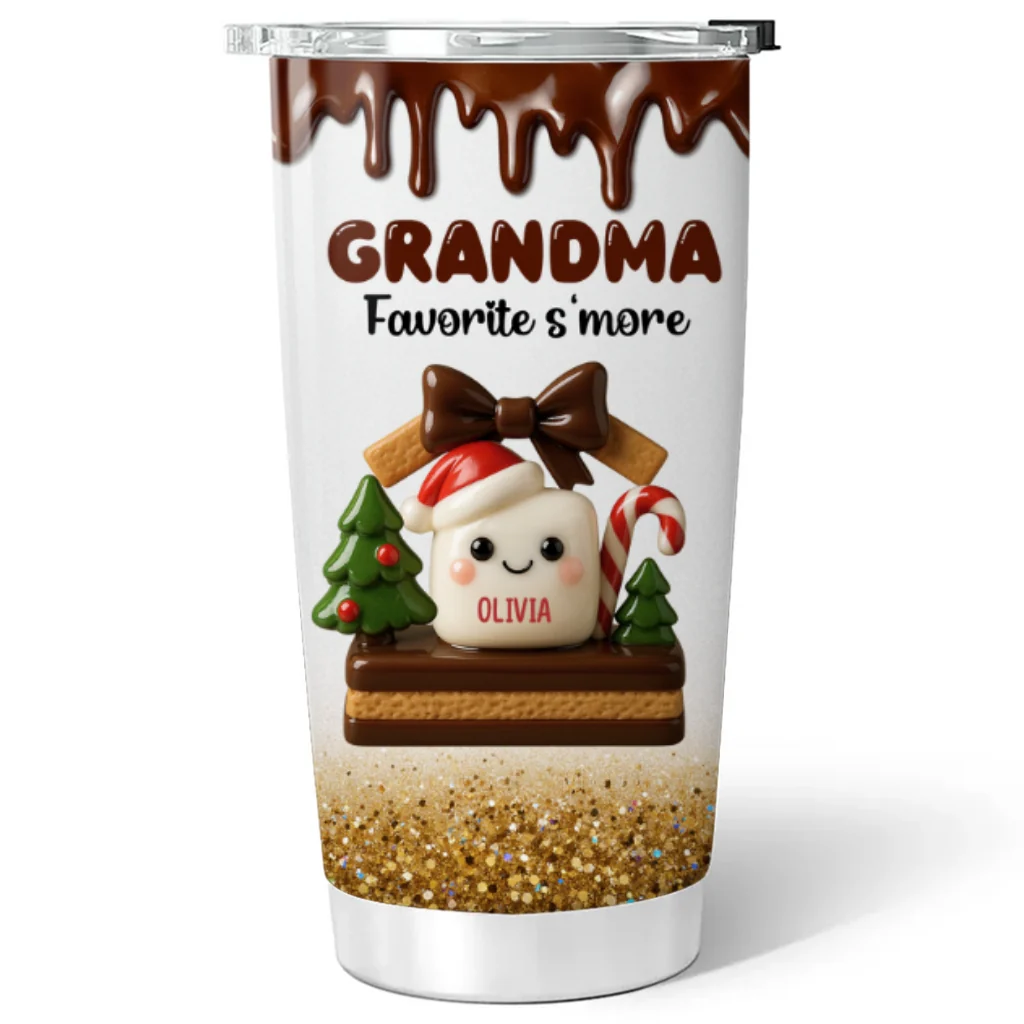 Grandma Favorite Smores - Personalized Custom Tumbler - Image 5