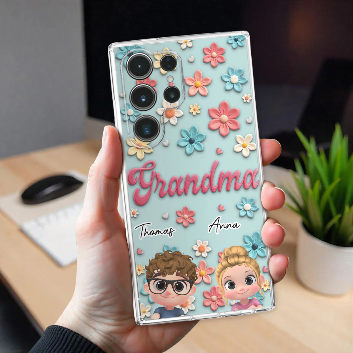 Grandma Flower - Personalized Custom Phone Case - Image 26