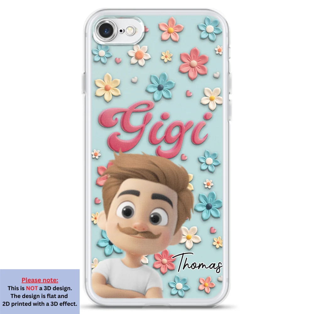 Grandma Flower - Personalized Custom Phone Case - Image 4