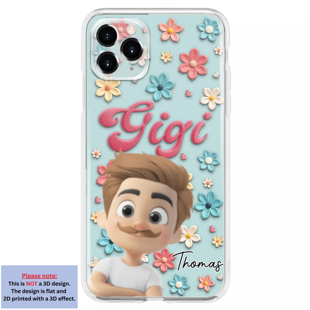 Grandma Flower - Personalized Custom Phone Case - Image 8