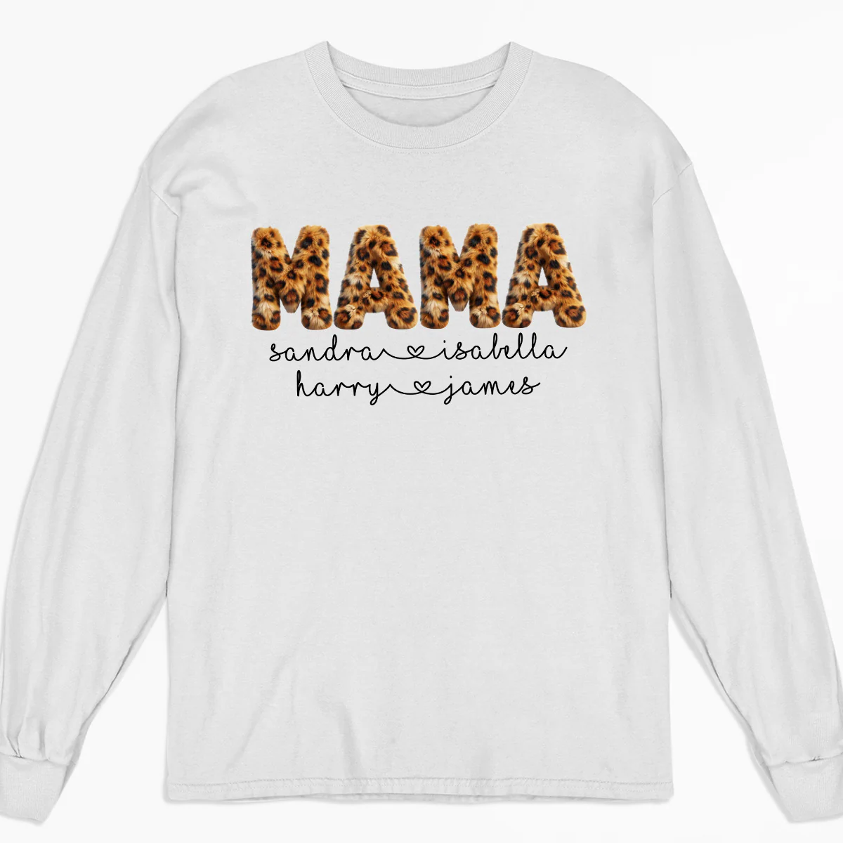 Grandma Fluffy Leopard - Personalized Custom Shirt