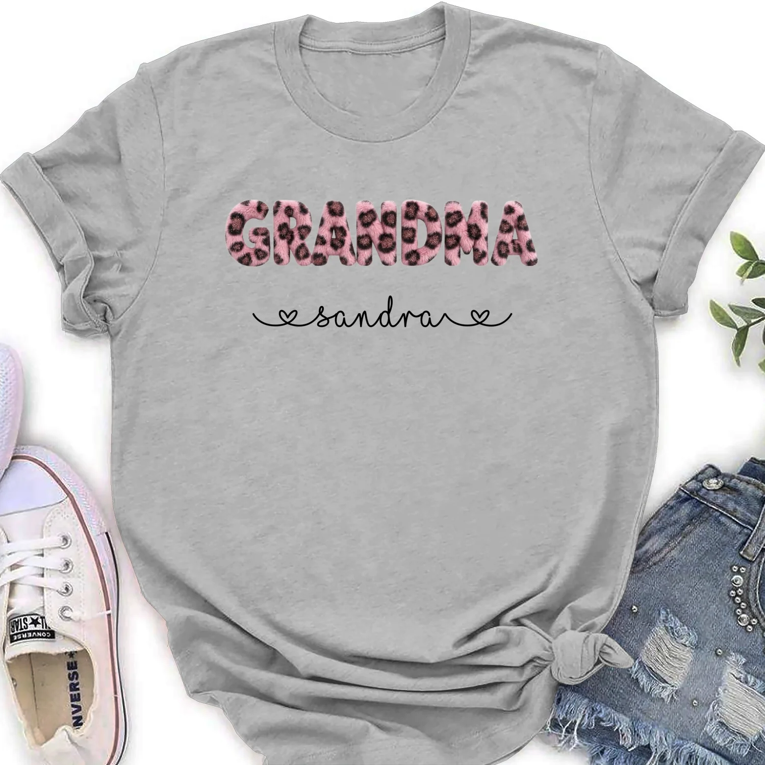Grandma Fluffy Leopard - Personalized Custom Shirt - Image 17
