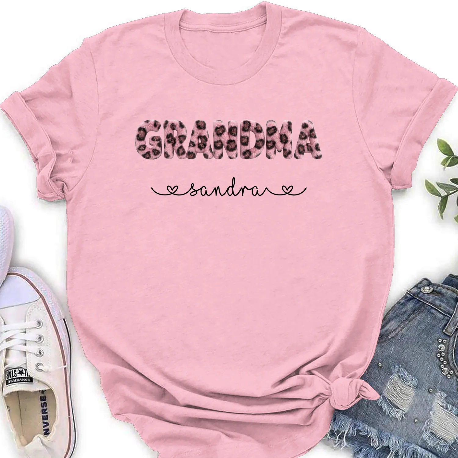 Grandma Fluffy Leopard - Personalized Custom Shirt - Image 18