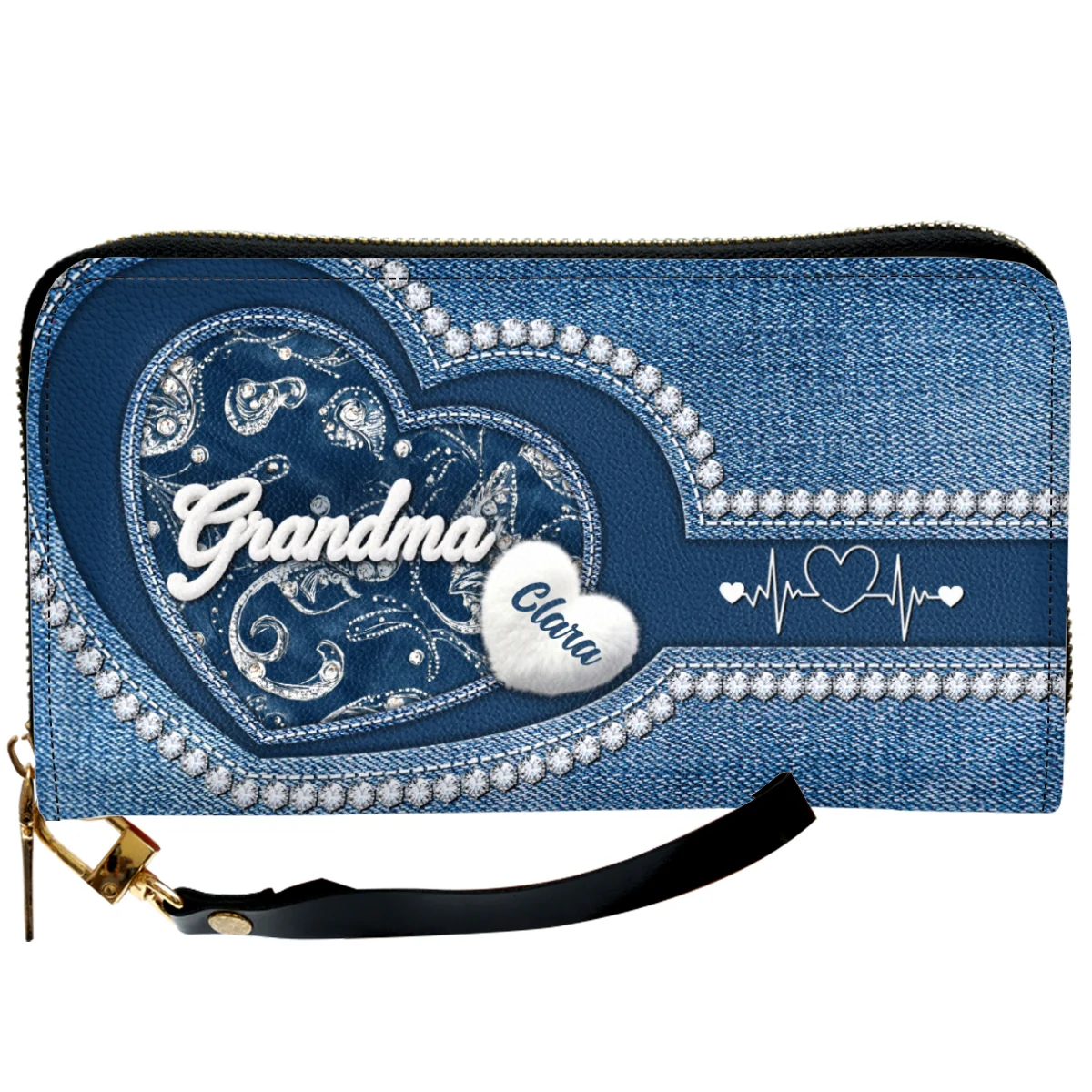 Grandma Fluffy Style - Personalized Custom Leather Wallet - Image 6