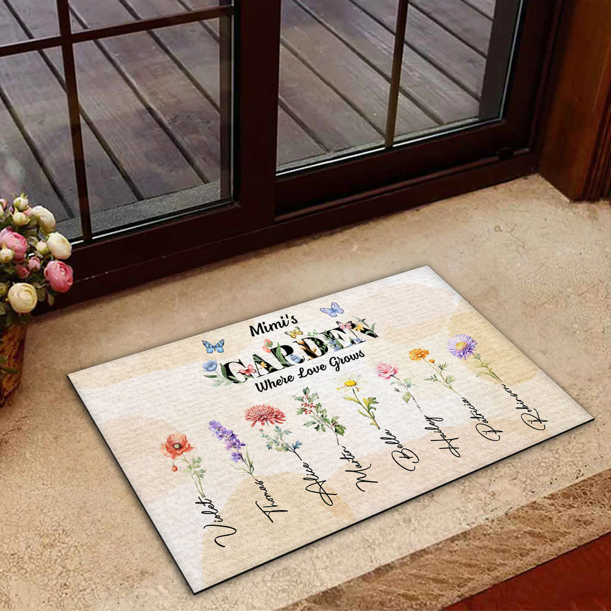 Grandma Garden - Personalized Custom Doormat - Image 4