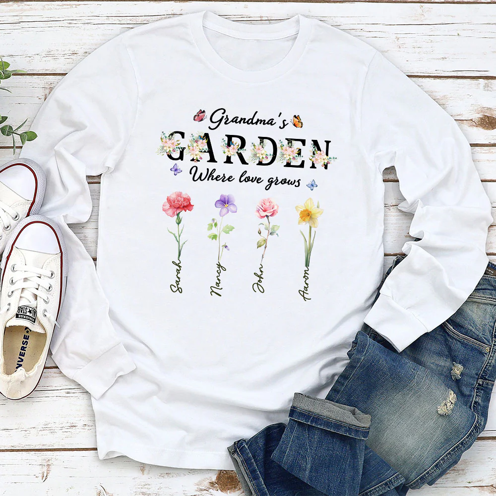 Grandma Garden - Personalized Custom Shirt - Image 4